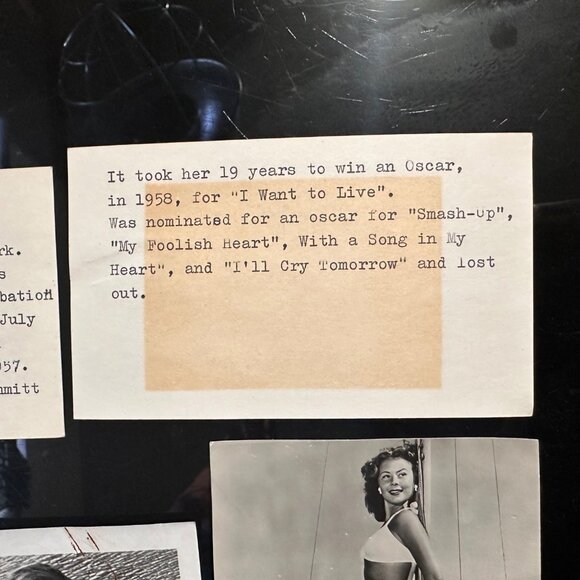 Susan Hayward Biography Cards & Mini Photo Collection - Picture 6 of 14